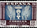 Spain 1940 Pilar Virgin 2,50 P + 50 C Multicolor Edifil 900. España 900. Uploaded by susofe
